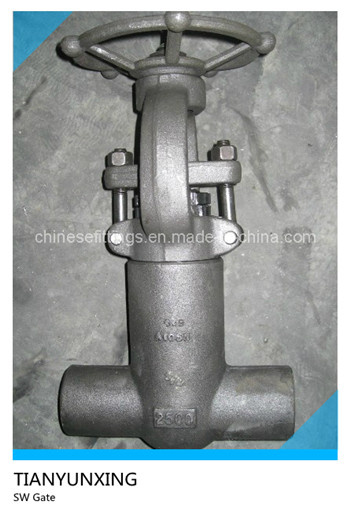 Pressure Seal Forged NPT Female Thread/Threaded Gate Valve