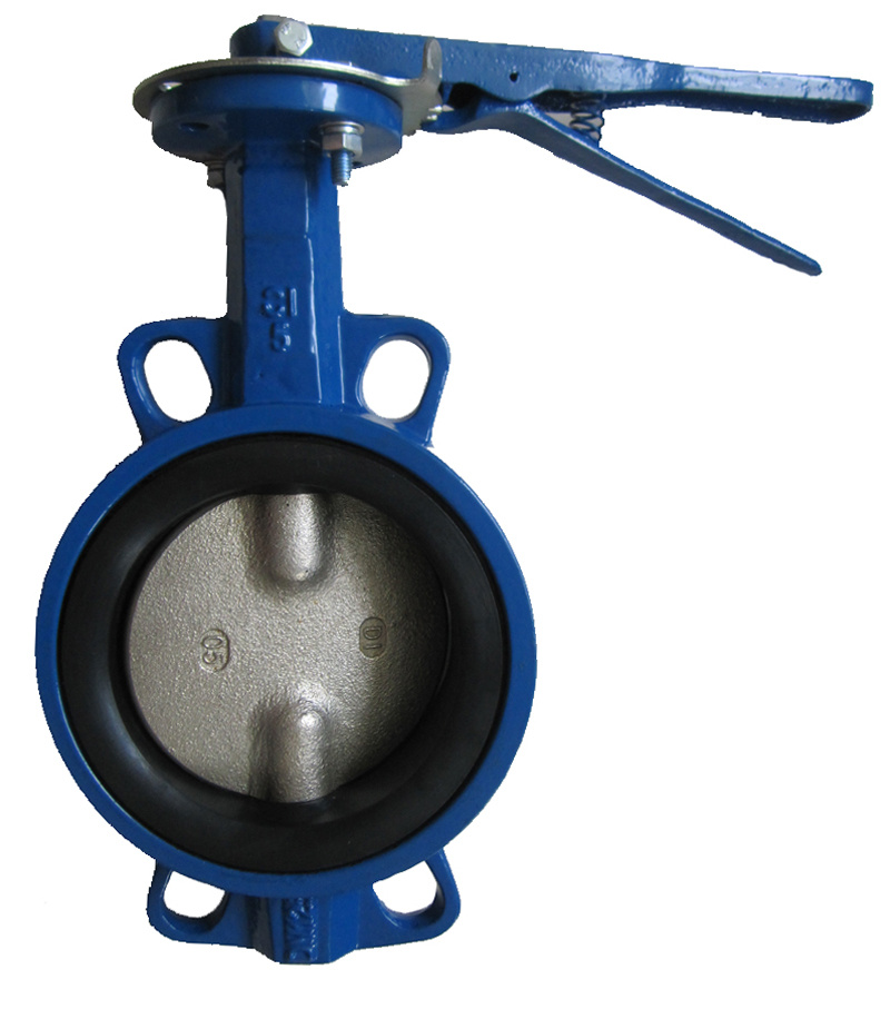 Centre Lined Wafer Butterfly Valve with Lever