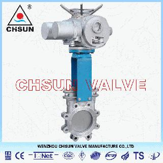 Electric Metal Seat Knife Gate Valve (PZ253W-10P)