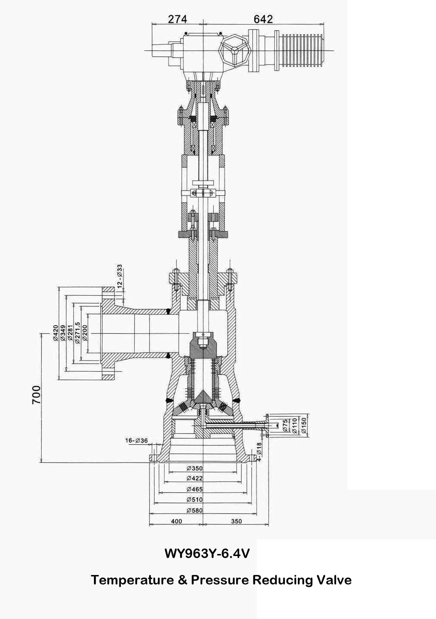 Wy963y-6.4V Temperature & Pressure Reducing Valve