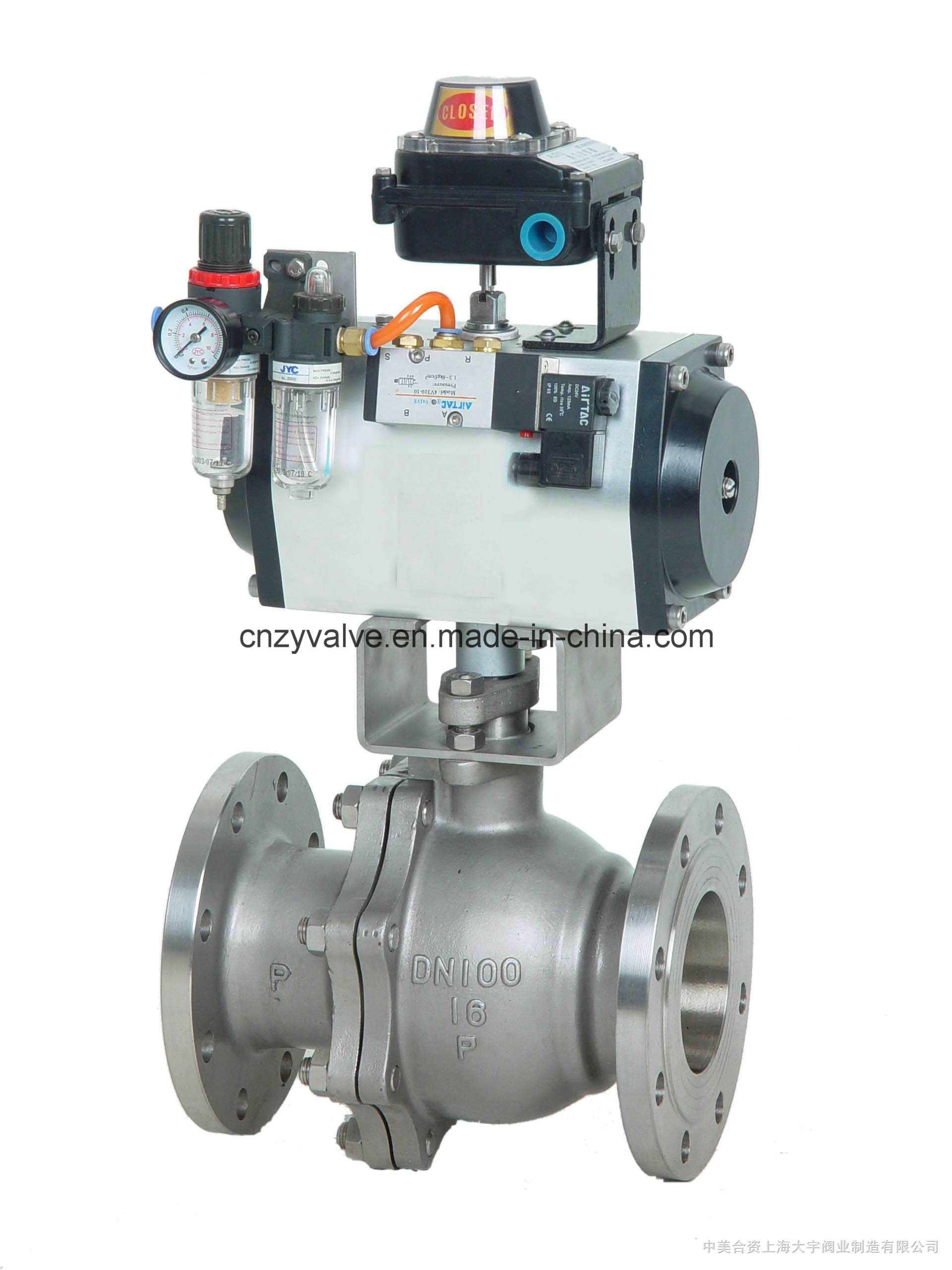 1.6MPa Dn100 Pneumatic Control Ball Valve