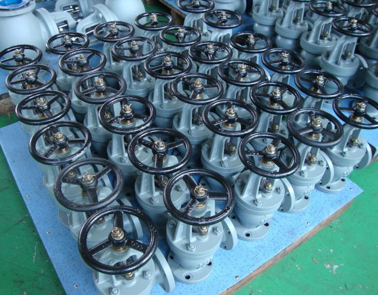 JIS Marine Angle Valve Cast Iron Material F7306