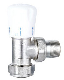 Brass Manual Temperature Control Valve (Angle)