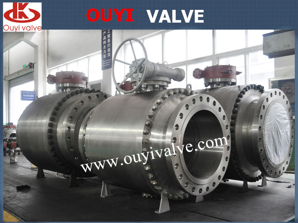 36'' 600lb Forged Trunnion Ball Valve for Chemical / Pharmaceuticals Dn50-Dn1200