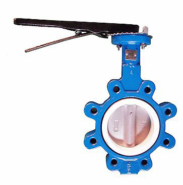 PTFE Lining Lug Type Butterfly Valve (D7L1X)