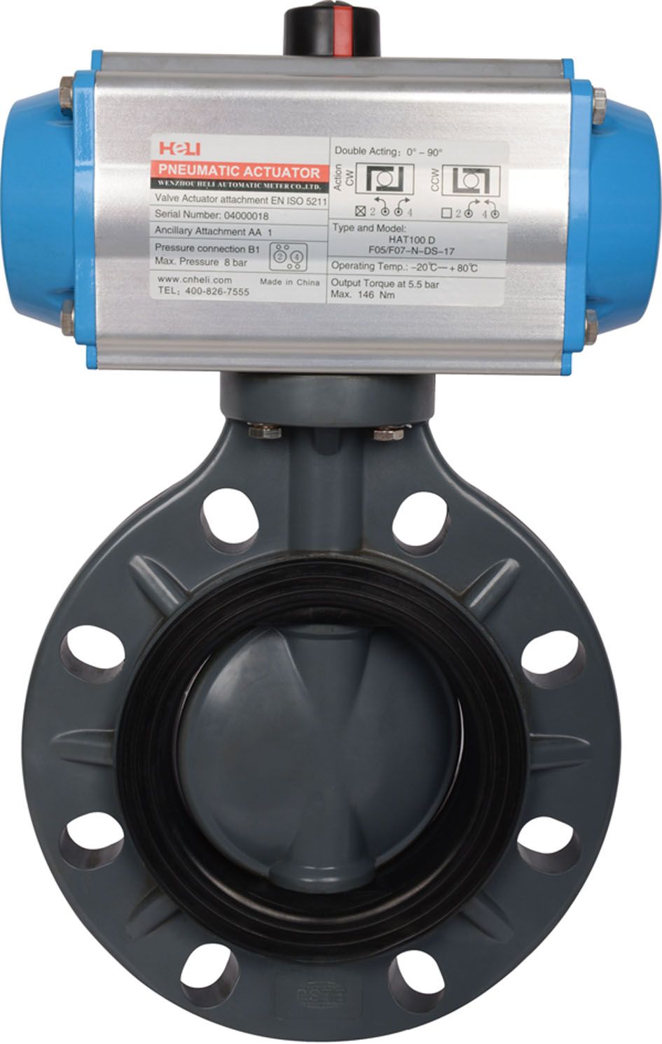 Pneumatic Butterfly Valve