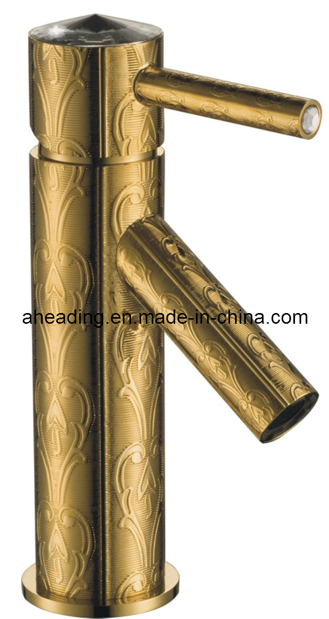 Fashionable Basin Faucets Golden Plated (SW-X7712G-X)