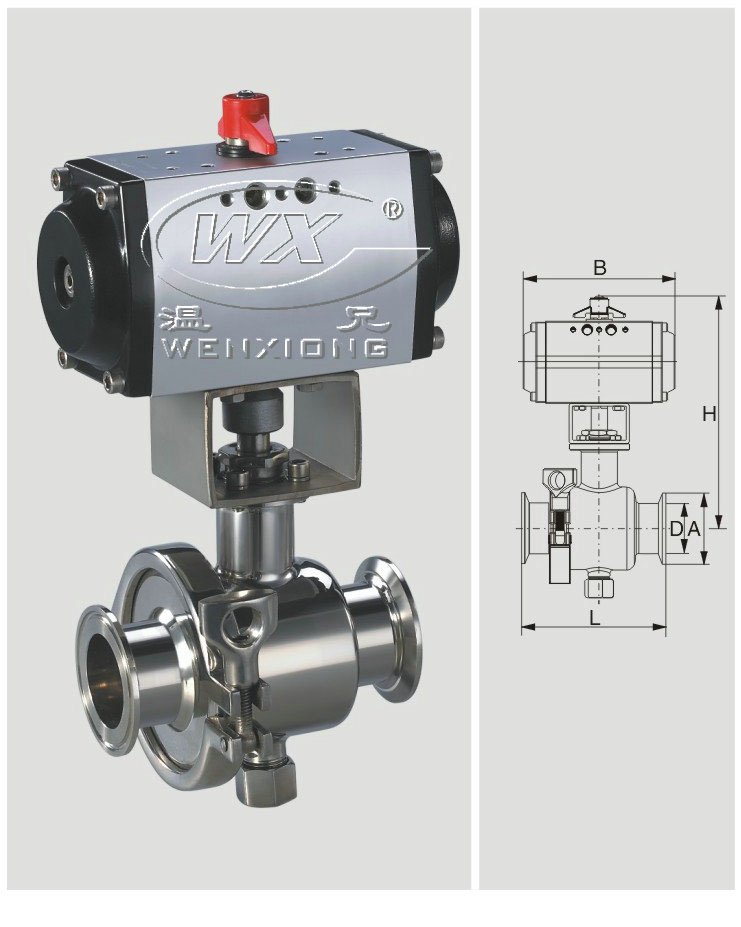 Quick-Installation Pneumatic Ball Valve