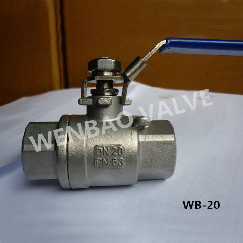 DIN 2PC Stainless Steel 1.4308 Ball Valve Pn63 Dn20