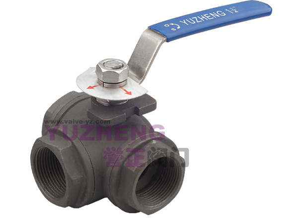 Carbon Steel Wcb 3 Three Way Ball Valve