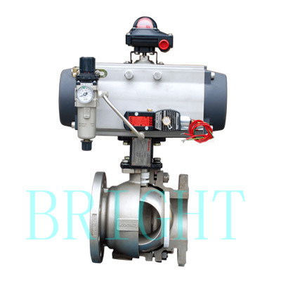 Hb2510 Pneumatic O Type Soft-Seal Ball Valve