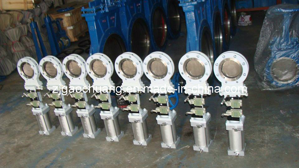 Pneumatic Flange Knife Edge Gate Valve