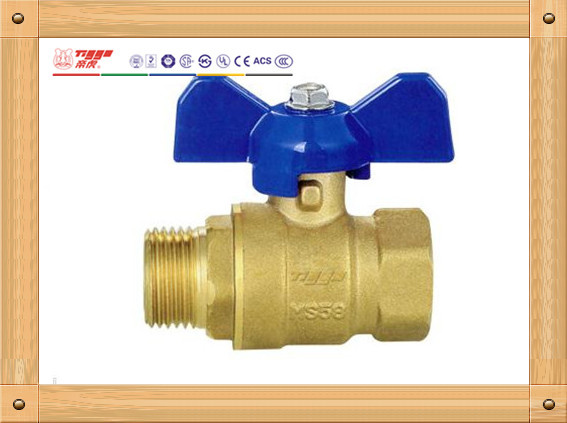 Standard FM Brass Ball Valve with Butterfly Handle