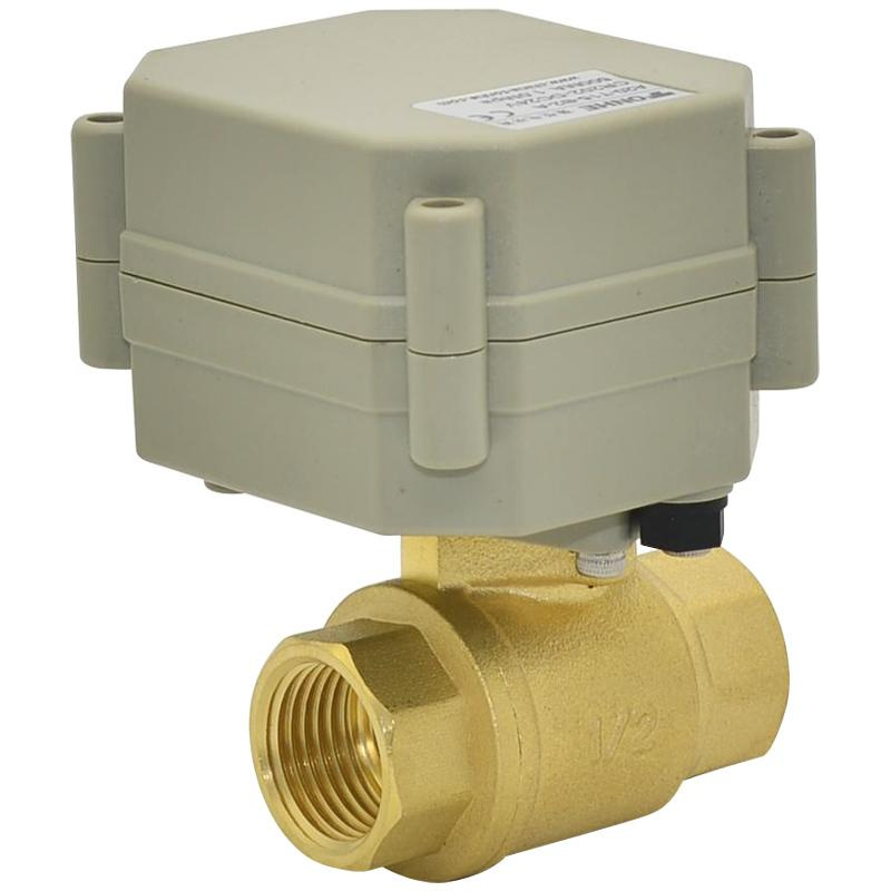 Dn15 1/2'' 2-Way Brass Ball Valve DC5V/12V/24V Electric Hydraulic Valve