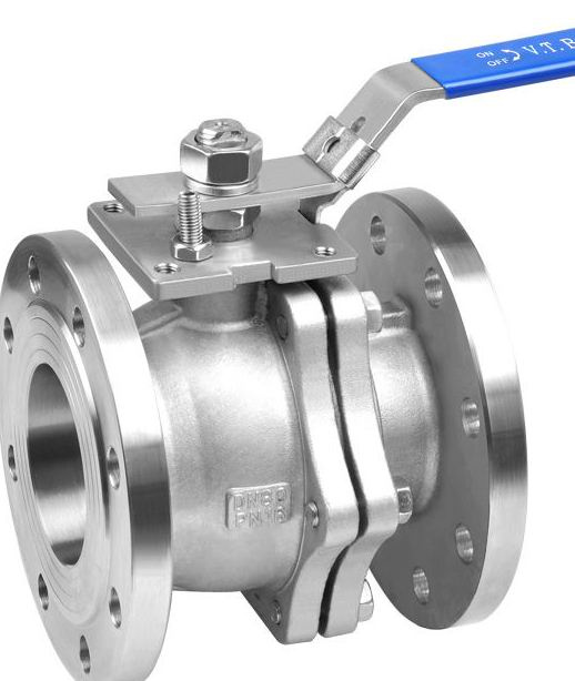 Flanged 2 PCS Carbon Steel Ball Valve