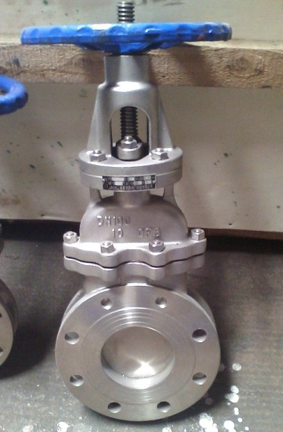 Manual Dn100 Carbon Steel Flange Knife Gate Valve