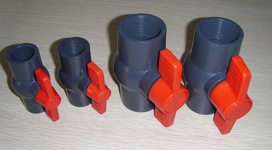 Various Size of PVC Ball Valve Price PVC Compact Plastic Ball Valve