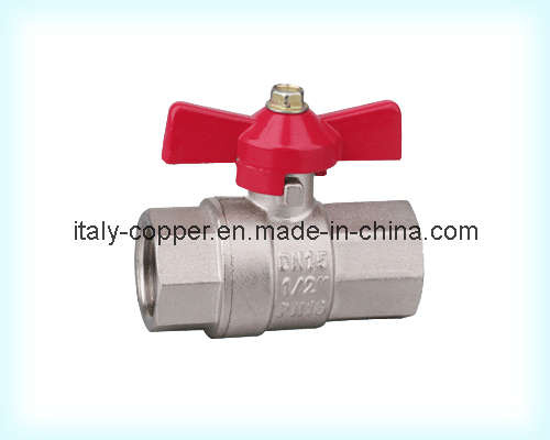 Italian Brass Butterfly Ball Valve for Gas (AV1048)