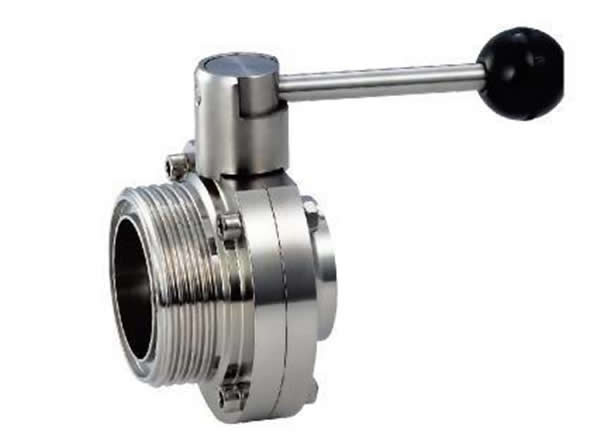 Sanitary Stainless Steel Welded Threaded Butterfly Valve (DN15-200 & 1/2''-8'')