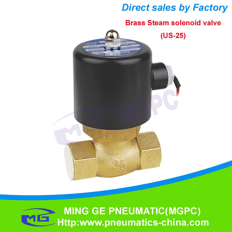 2 Way Brass Steam Solenoid Valve (US-25)