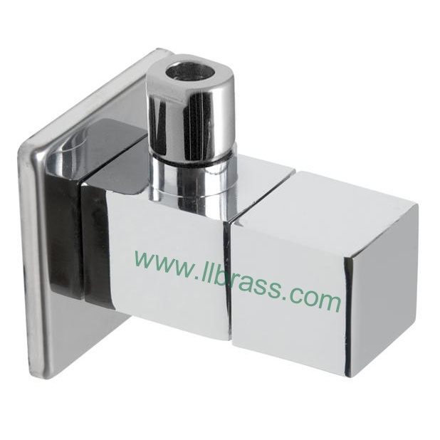 Brass Polish Plated Angle Valve (LL-80021)