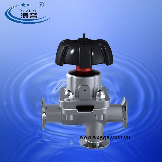3-Way Aseptic Diaphragm Valve (L Type)