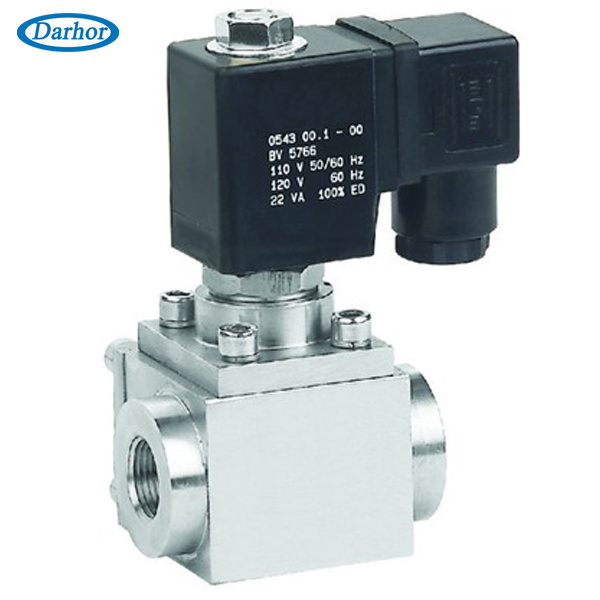 Pilot Type High Pressure Solenoid Valve 24VDC