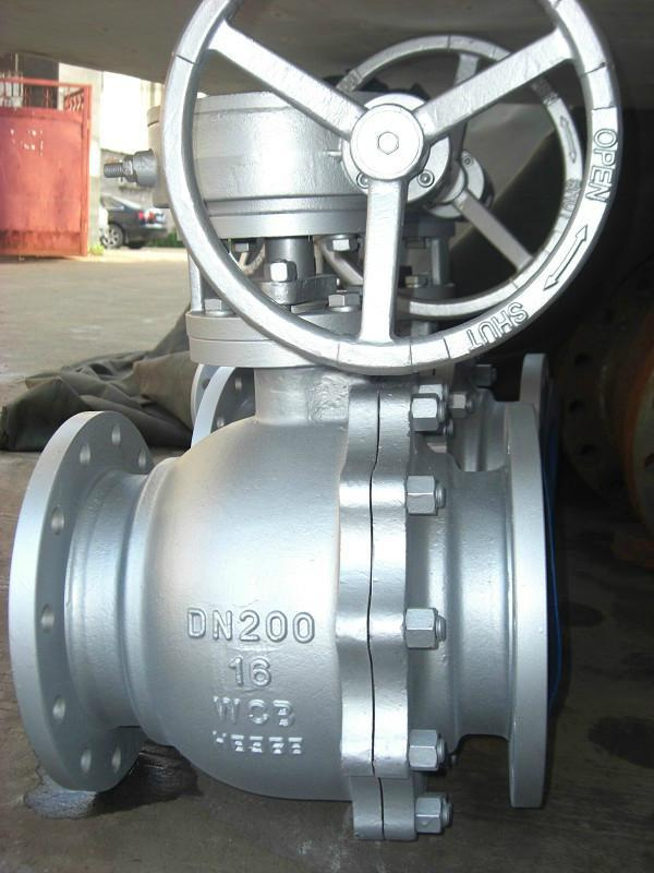 API Cast Steel Trunnion Type Ball Valve
