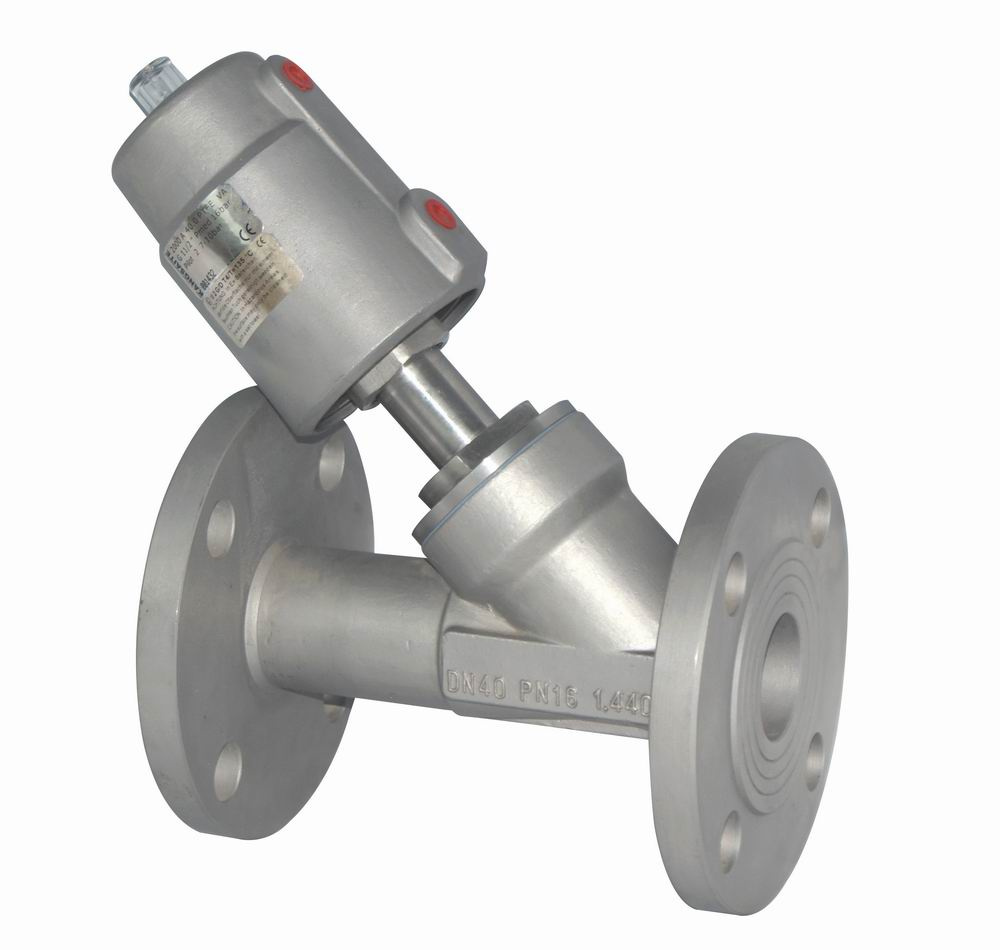 Pheumatic Angle Seat Valve (Flanged)