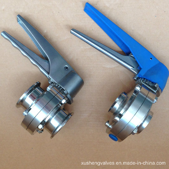 Stainless Steel Handle Sanitary Food Grade Butterfly Valve