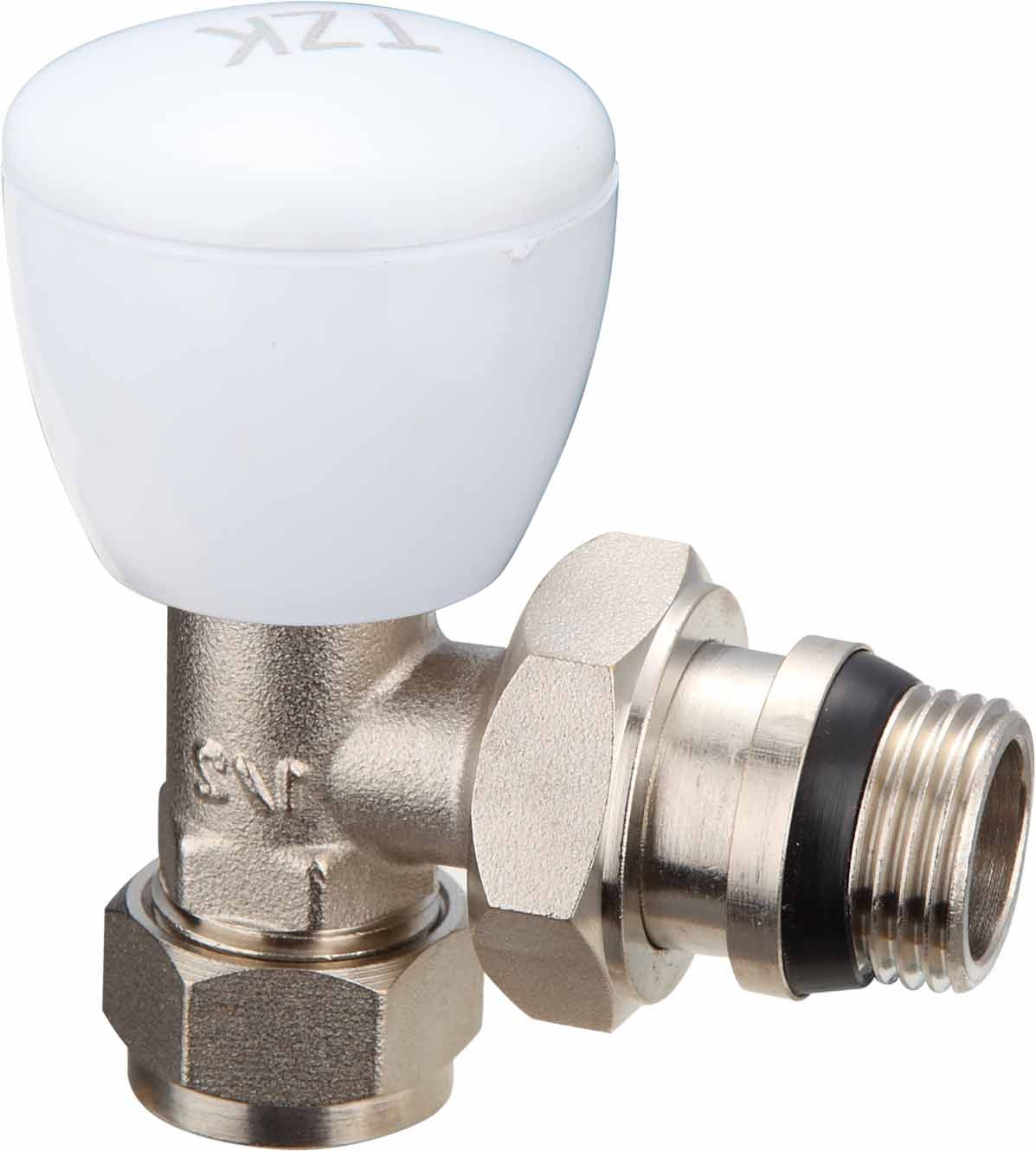 Angle Type Brass Radiator Valves, Plastic Handle (DZR-01)