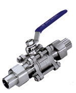 3 Pc Butt-Welded Ball Valve