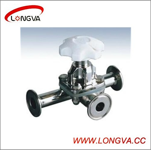 Wenzhou Stainless Steel Three Way Diaphragm Valve