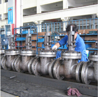 Manual Flange Connection Cast Iron Gate Valve