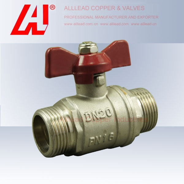 Mxm Aluminium Butterfly Handle Brass Ball Valve (A-8014)