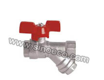 Nickel Plating Female Brass Ball Valve with Strainer
