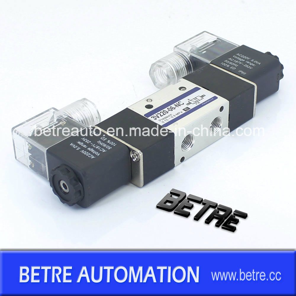 Alumnuim Alloy 3V320-10 Double Coil Solenoid Valves/Pneumaitc Valve