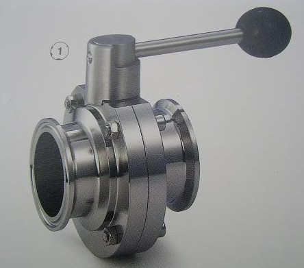 Sanitary Tri-Clover End Butterfly Valve