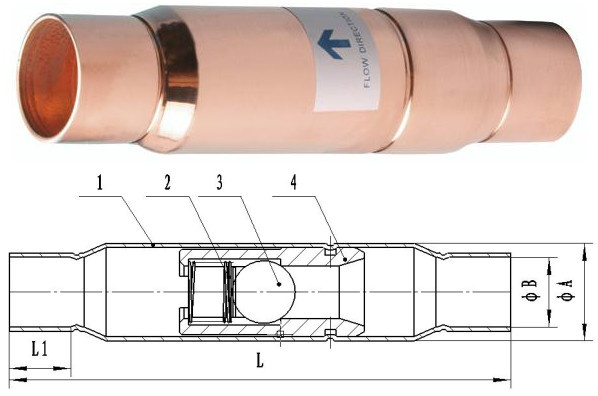 Steel Ball Single Direction Valve