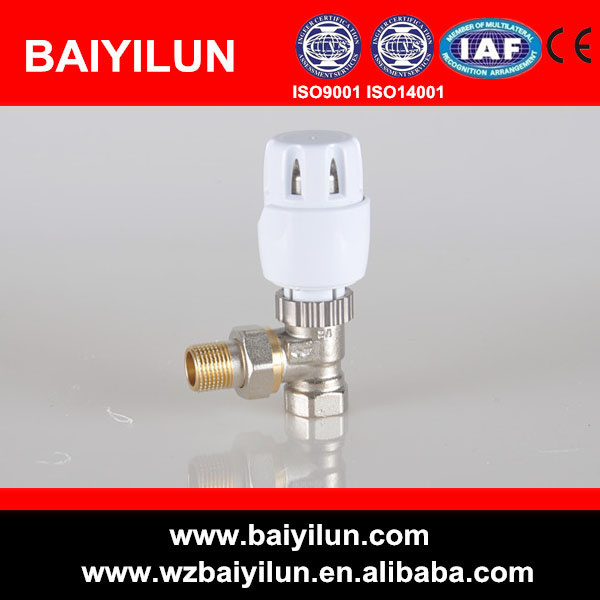 Brass Automatic Angled Thermostatic Radiator Valve