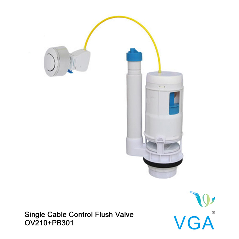 Wire Control Flush Valve with Push Button Toilet Accessories Ov210+Pb301