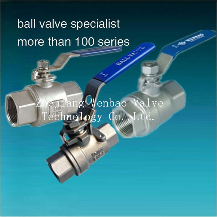 Stainles Steel 2-PC Threaded Ball Valve