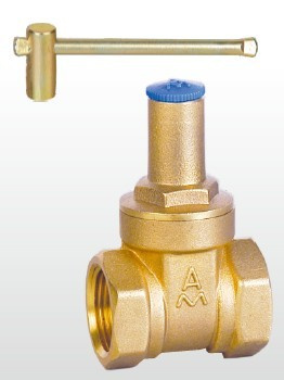 Amico Brass Gate Valve with Lock/Brass Lockable Valve