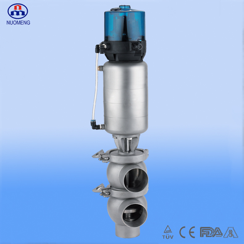 Sanitary Stainless Steel Intelligent Pneumatic Welded Reversing Valve