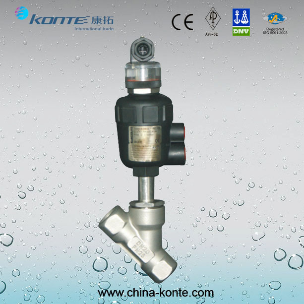 Pneumatic Angle Seat Valve with Indicating Signal