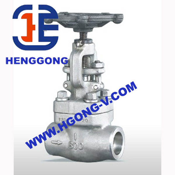 API/DIN Thread Ends Manualf304 Forged Gate Valve