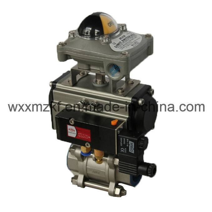 Pneumatic Three Piece Ball Valve