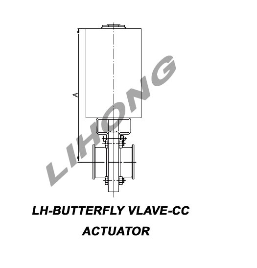 Stainless Steel Pneumatic Butterflyv Valve