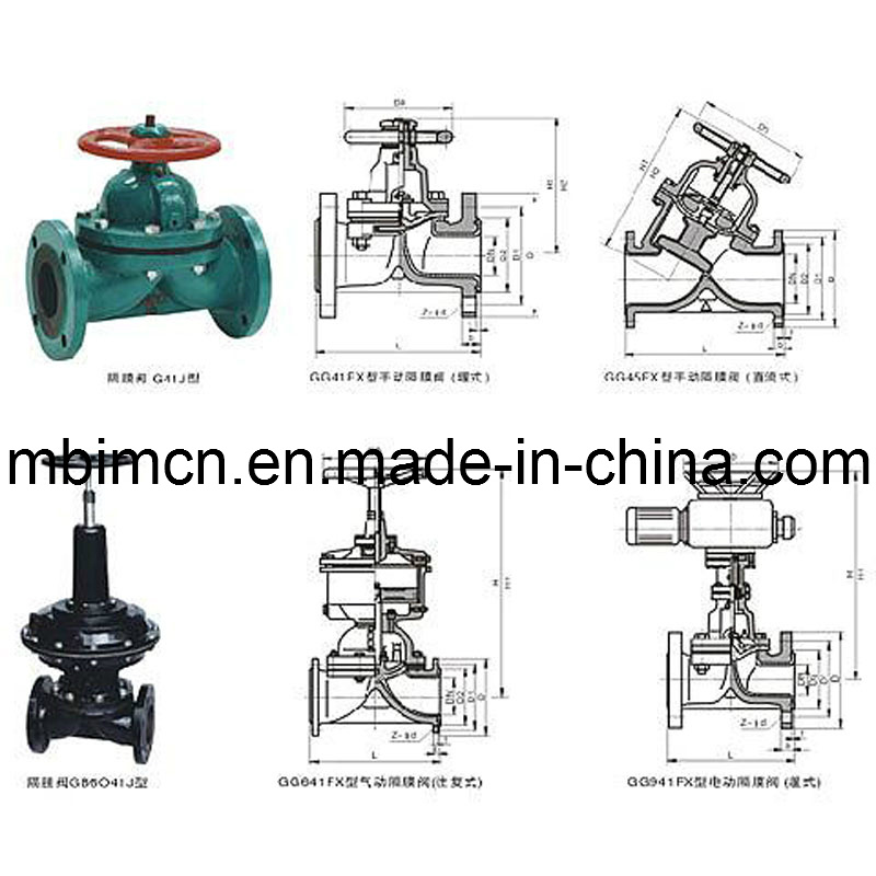 JIS Standard Lined Diaphragm Valves