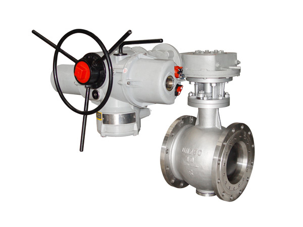 Electric Three Eccentric Metal Hard Seal Flanged Ball Valve